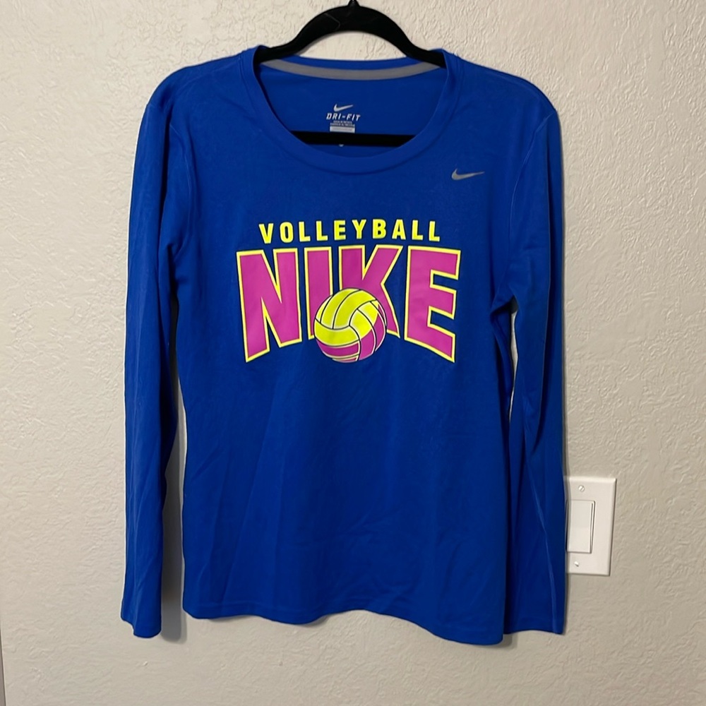 Nike Dri Fit Volleyball Long Sleeve Graphic Training Shirt